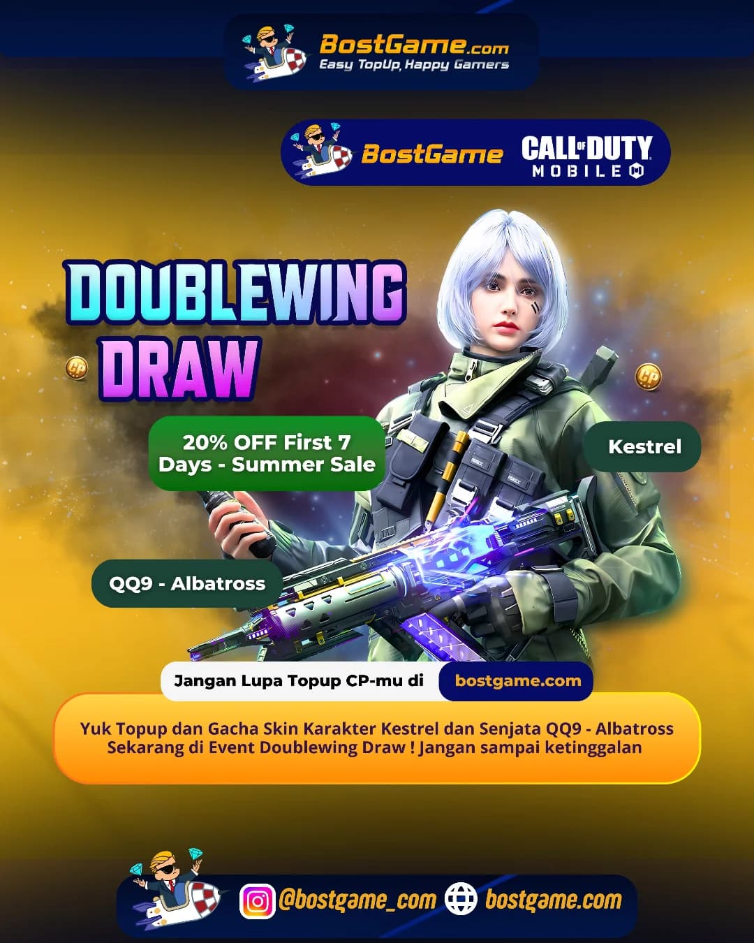 Call Of Duty Mobile : Promo gokil 20% OFF First 7 Days - Summer Sale