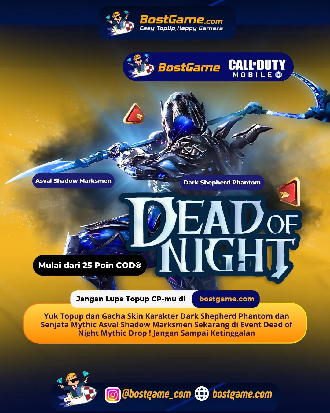 Call Of Duty Mobile : Event Dead of Night Mythic Drop balik lagi bawa hadiah super OP!