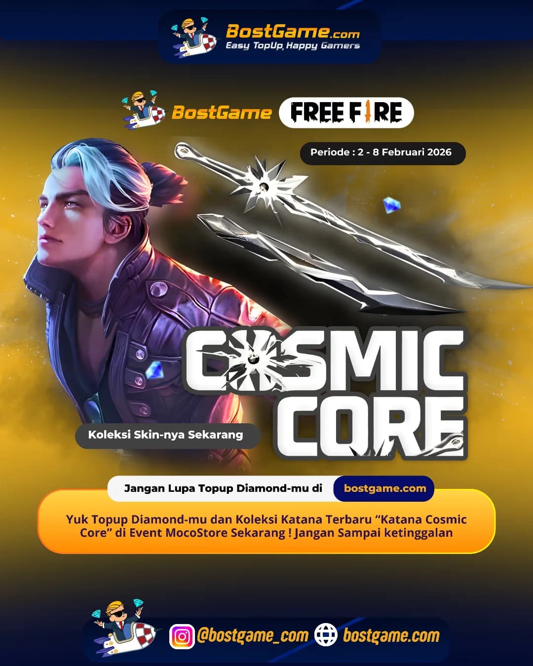 Free Fire : KATANA TERBARU “COSMIC CORE” RESMI HADIR!