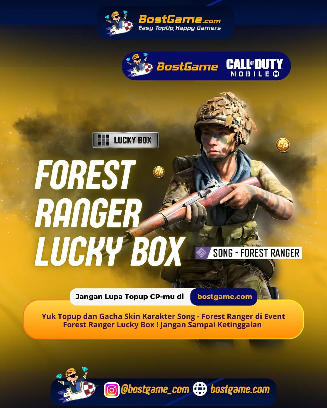 Call Of Duty Mobile : Saatnya jadi penjaga hutan paling kece dengan Skin Karakter Song – Forest Ranger!