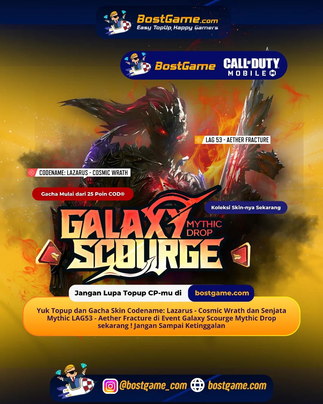 Call Of Duty Mobile : Event Galaxy Scourge Mythic Drop Telah Hadir