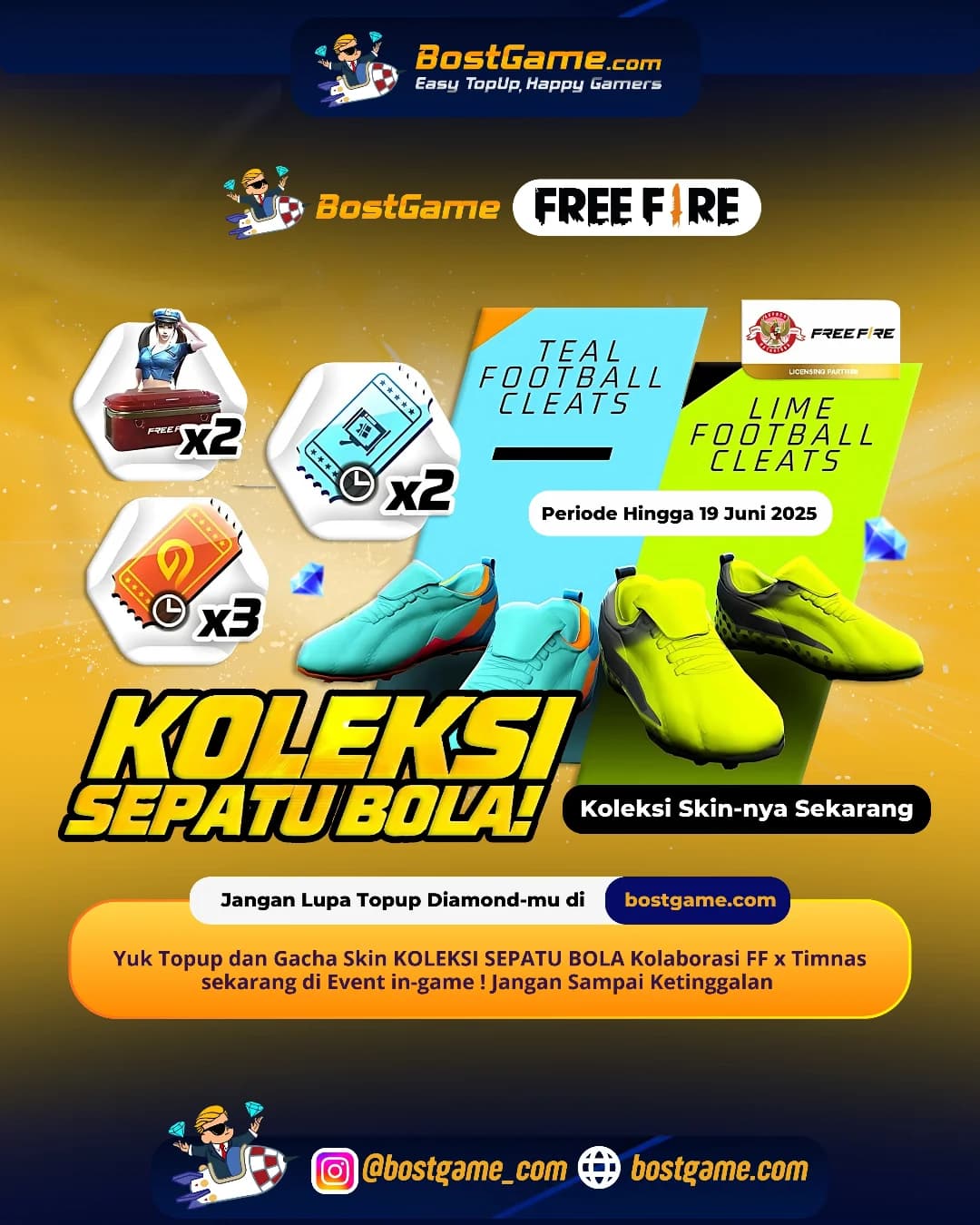 Free Fire : Sepatu Bola LEGEND Datang Sobat FREEFIRE !