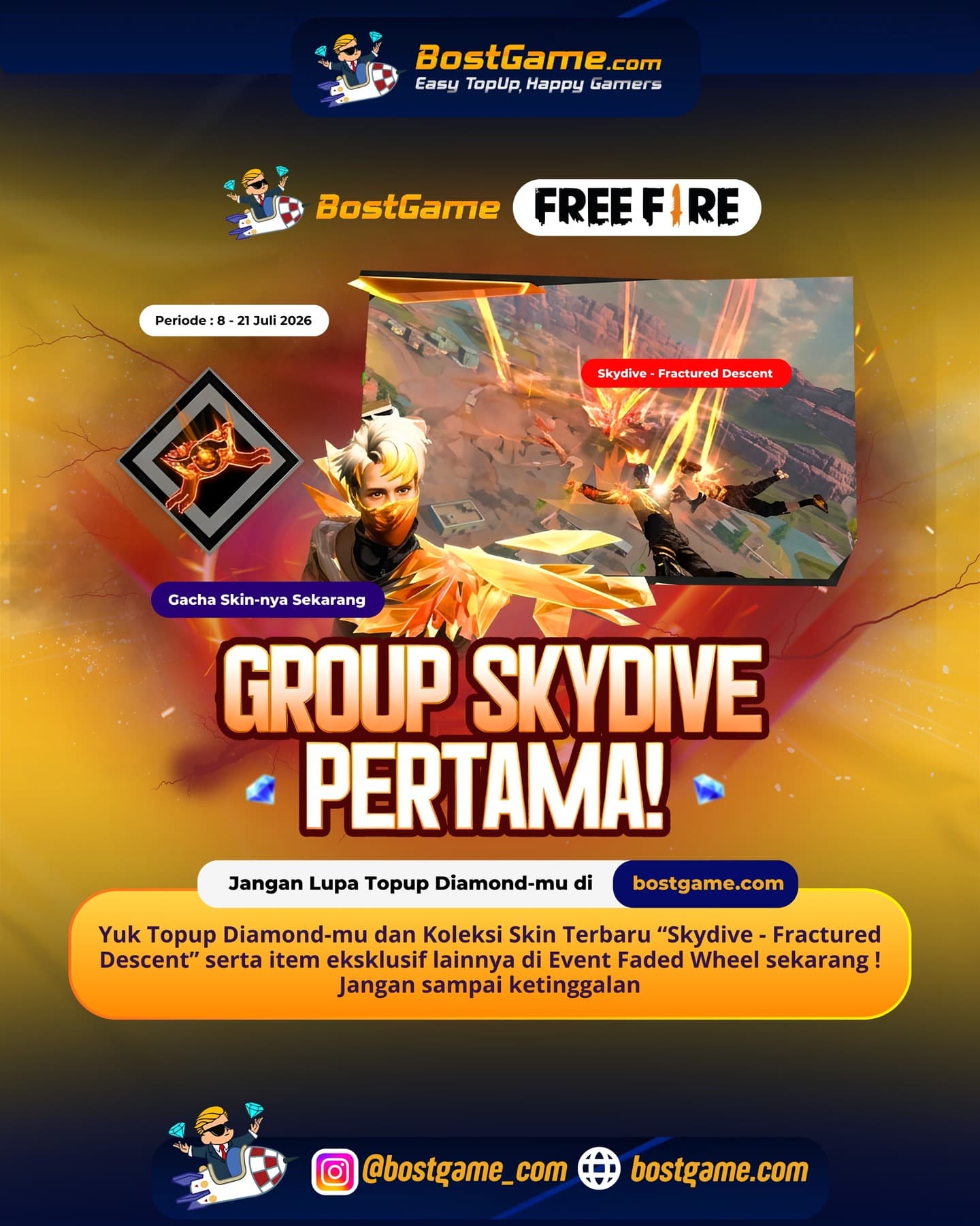 Free Fire : SKIN TERBARU RESMI HADIR!  Periode Event  8 – 21 Juli 2026 🔥😍