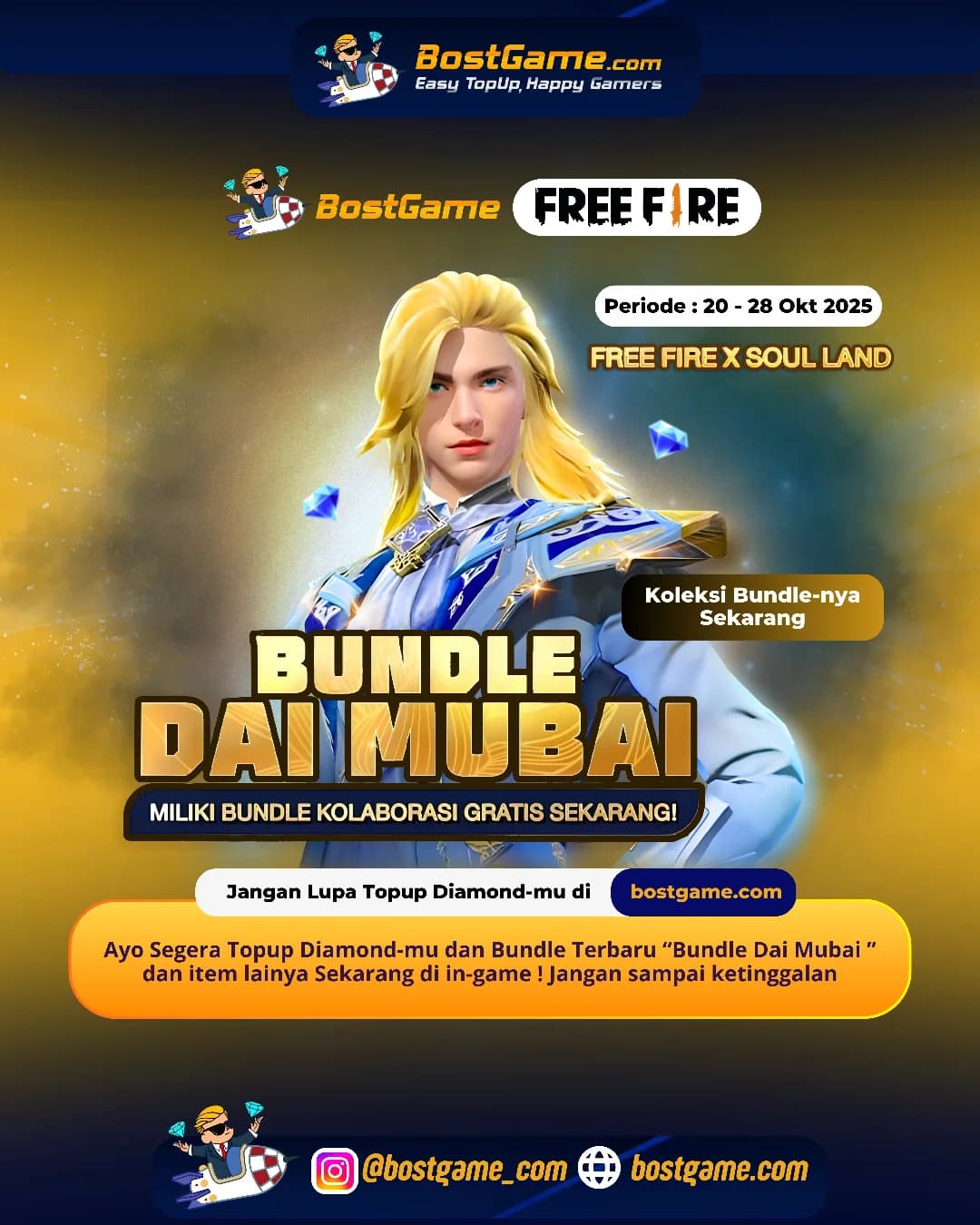Free Fire : Bundle terbaru “Dai Mubai” akhirnya mendarat guys!