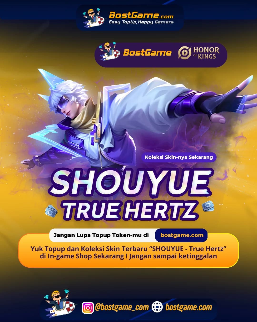 Honor Of Kings: SKIN TERBARU SHOUYUE – TRUE HERTZ RESMI HADIR!