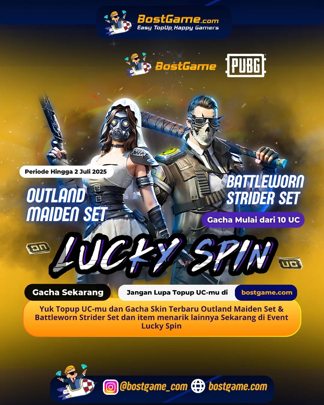 Pubg: LUCKY SPIN IS BACK, SOBAT GAMERS!