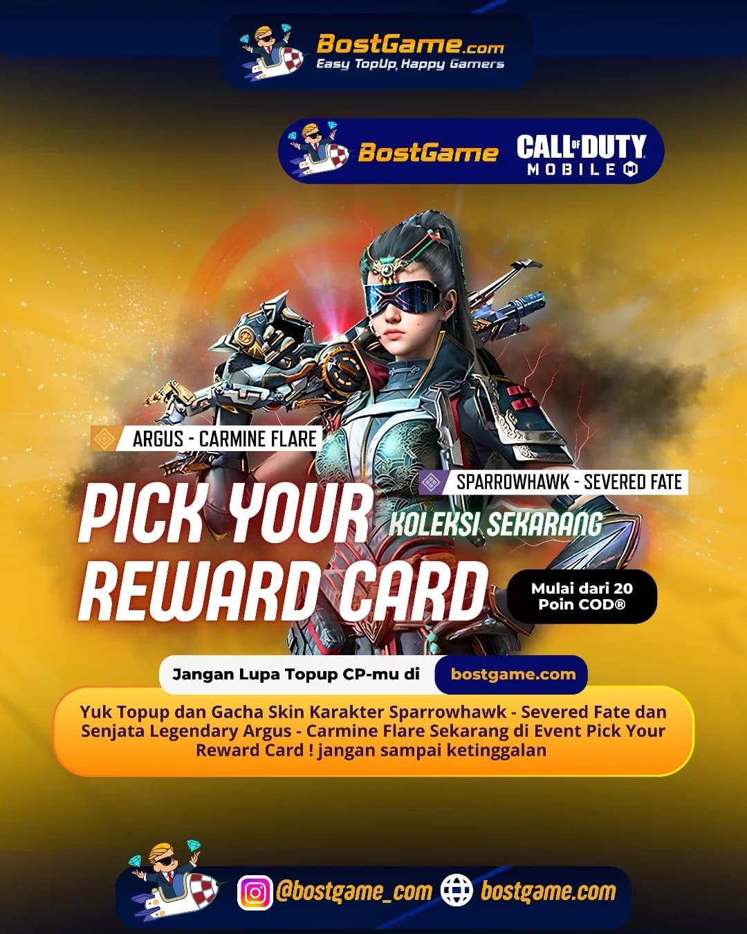 Call Of Duty Mobile : Pick Your Reward Card