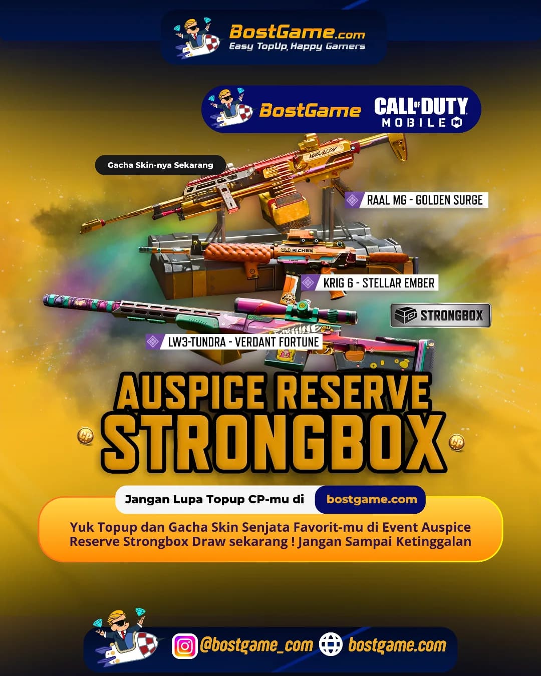 Call Of Duty Mobile : Event Auspice Reserve Strongbox Draw Telah Hadir Guyss