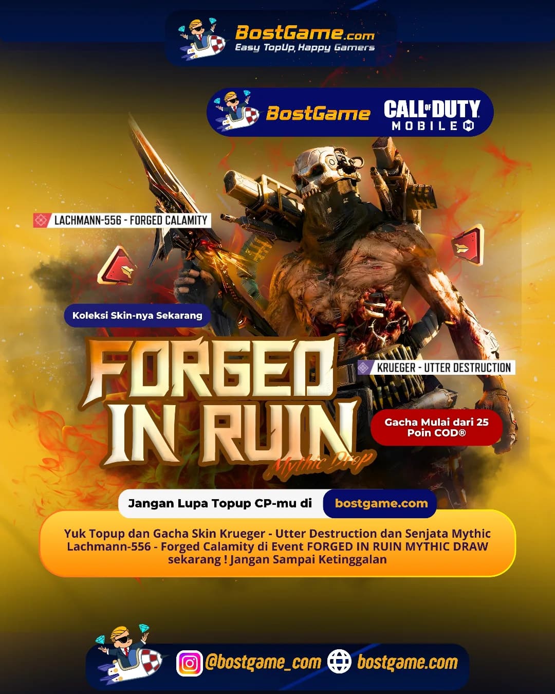 Call Of Duty Mobile: Event FORGED IN RUIN MYTHIC DRAW Telah Hadir Guyss 