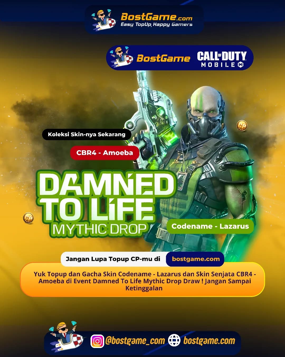 Call Of Duty Mobile : Event Damned To Life Mythic Drop Draw akhirnya turun lagi ke medan perang!