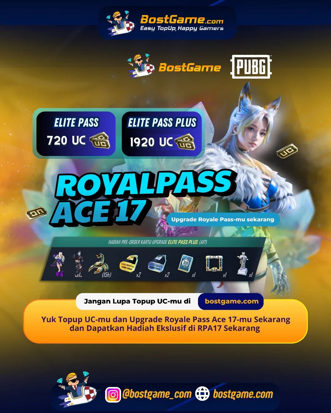 PUBG Mobile : Royale Pass Ace 17 Resmi Mendarat di PUBG MOBILE!