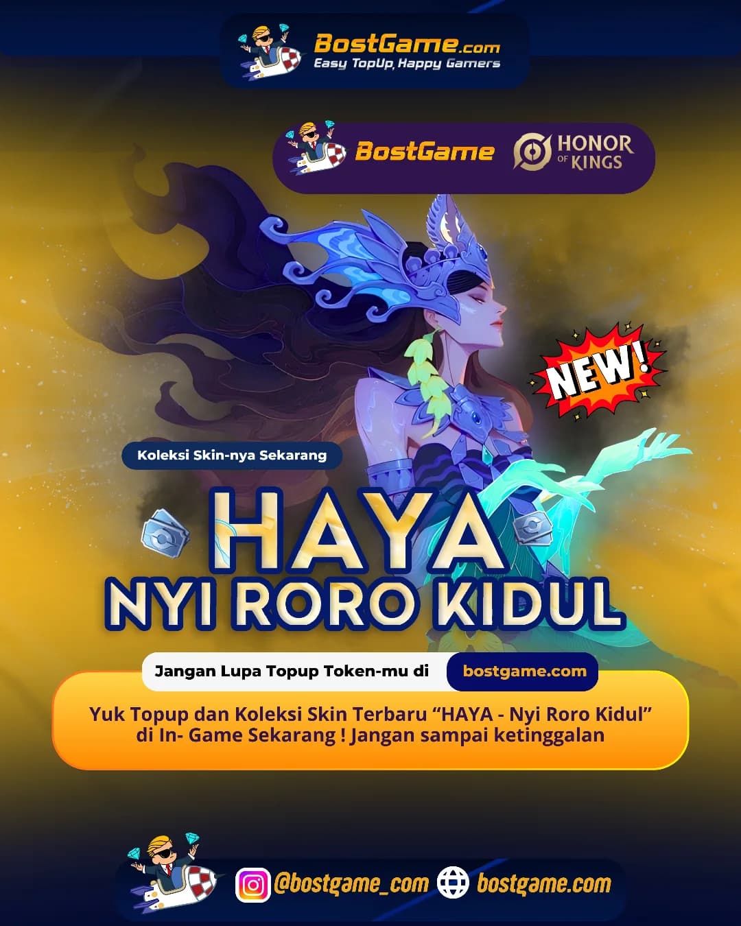 Honor Of Kings : Skin Terbaru HADIR! “HAYA – Nyi Roro Kidul”!