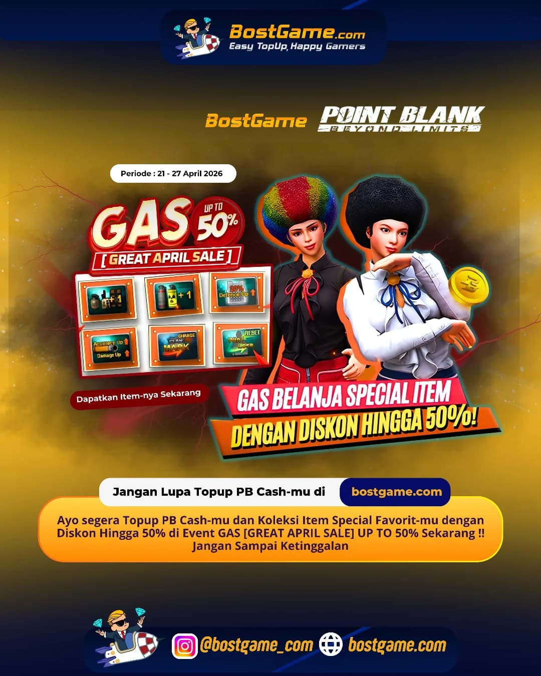Point Blank : 🚨 GAS [GREAT APRIL SALE] RESMI HADIR! 🚨