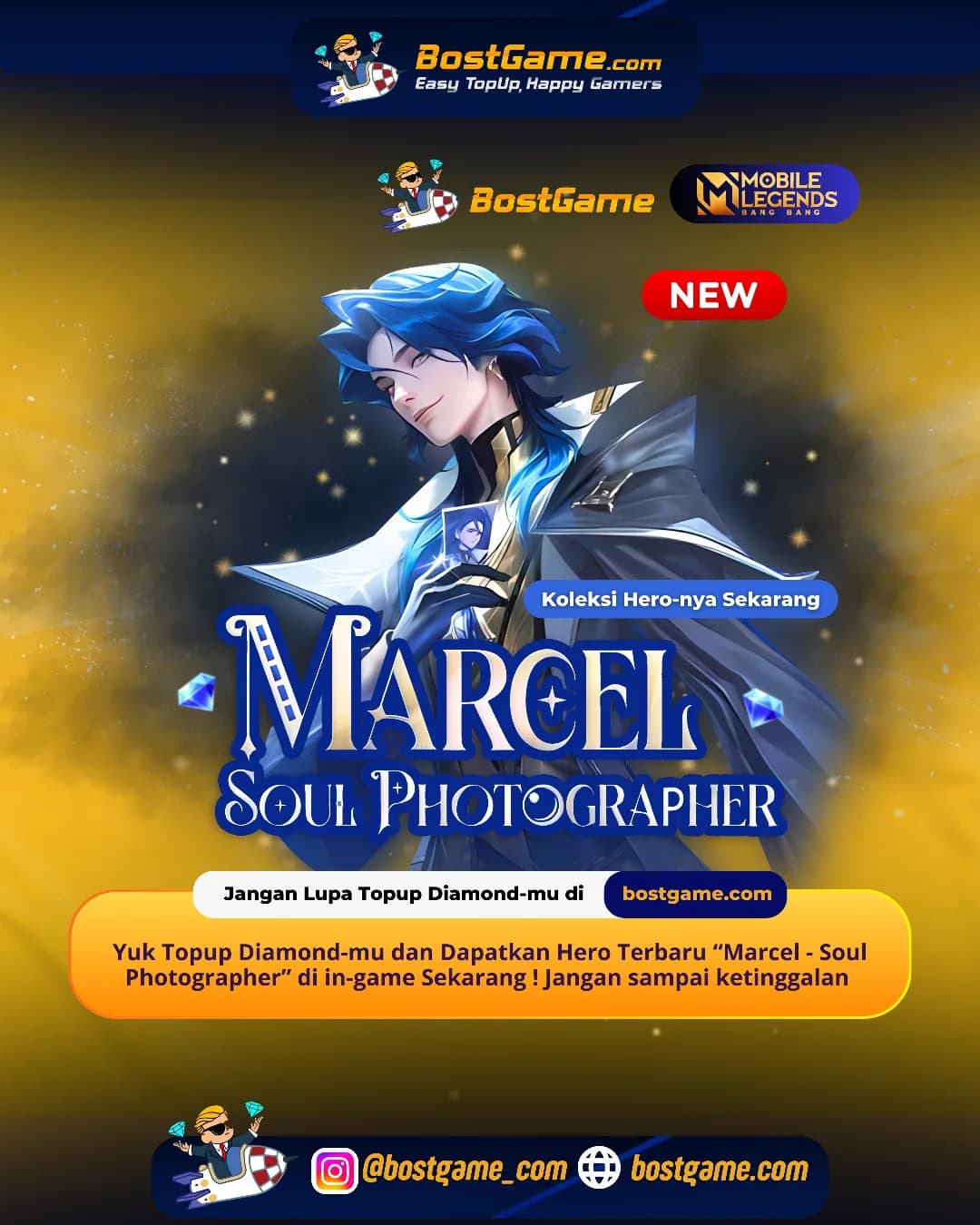 Mobile Legends Bang Bang : Hero Marcel – “Soul Photographer” akhirnya masuk ke Land of Dawn!
