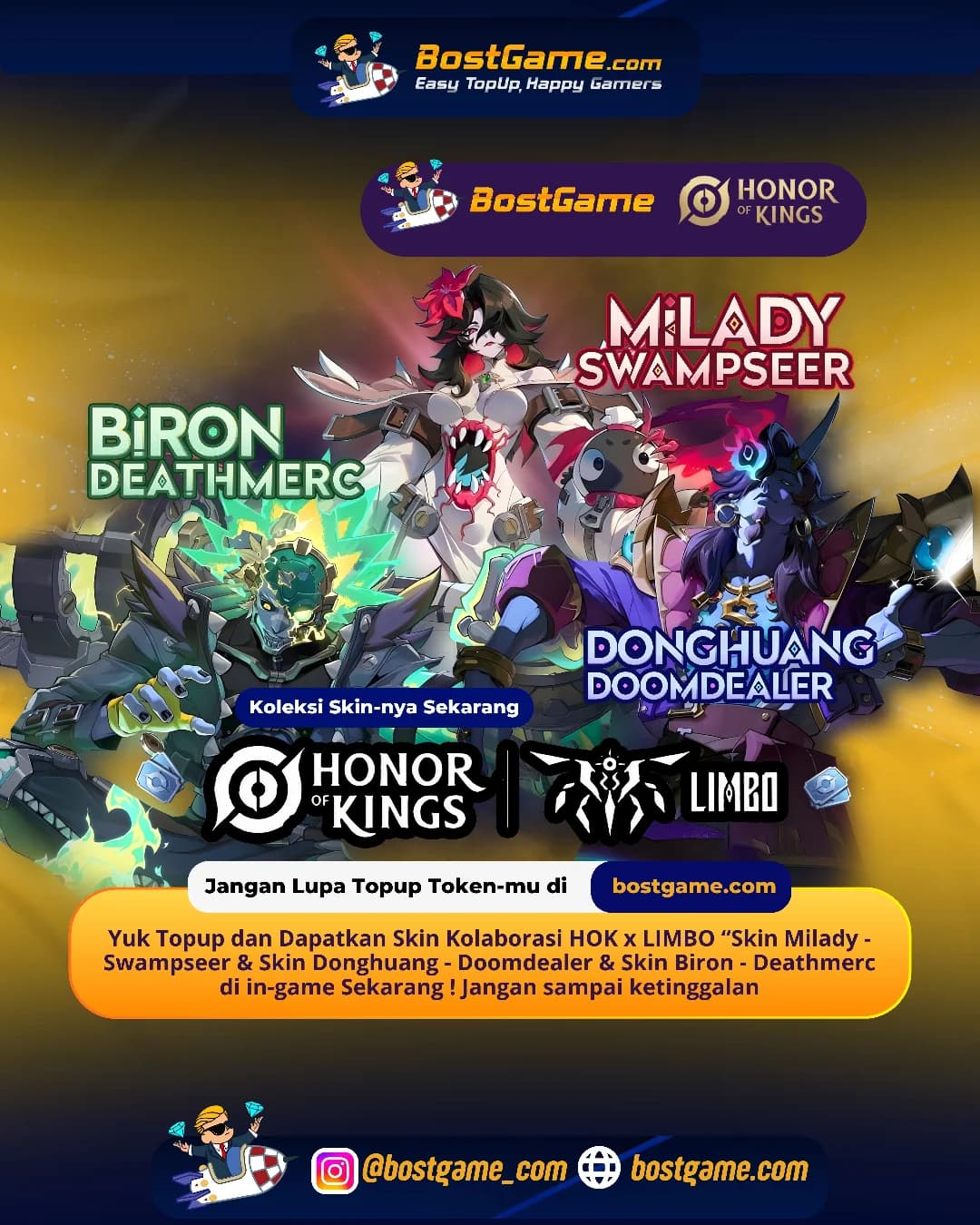Honor Of Kings : Kolaborasi epik HOK x LIMBO akhirnya resmi!
