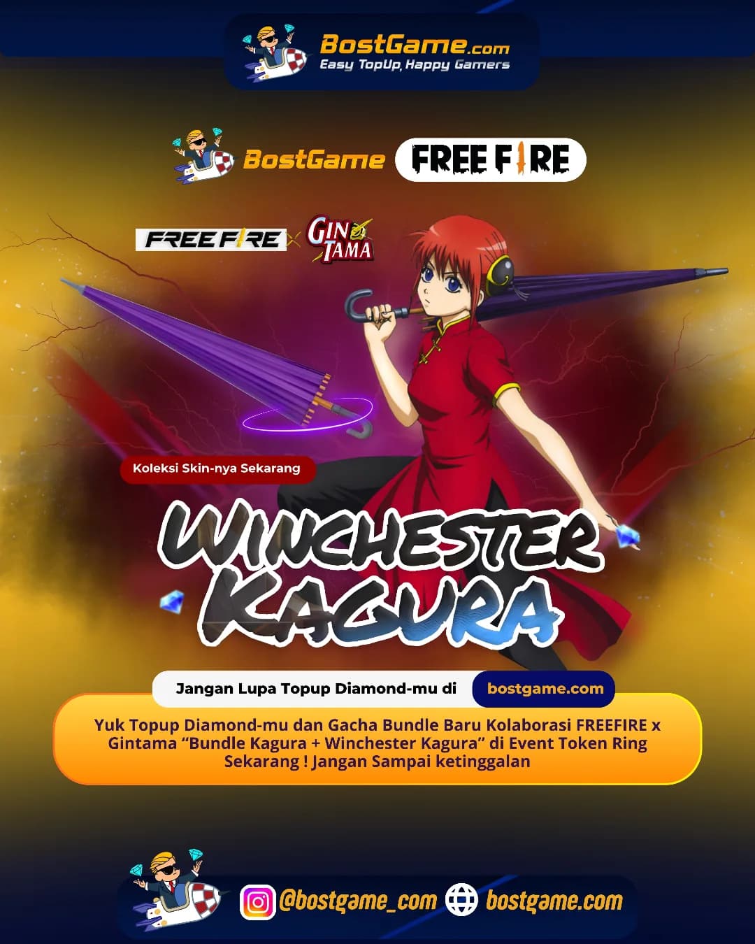 Free Fire : Bundle Kagura + Winchester Kagura 🔥