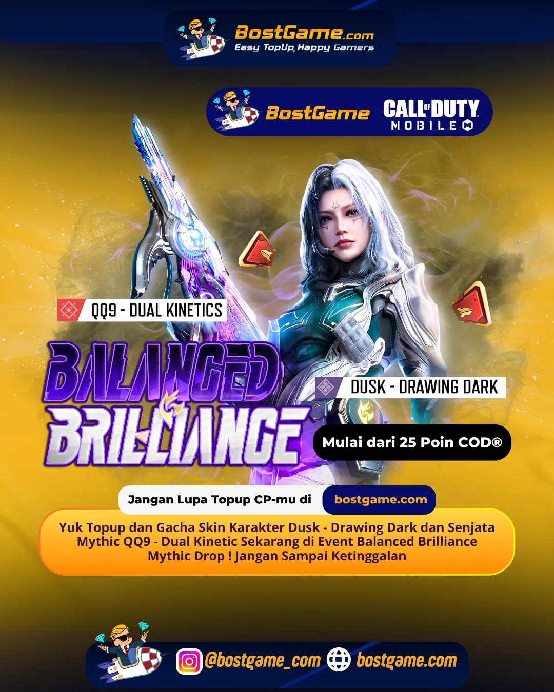 Call Of Duty Mobile : Event Balanced Brilliance Mythic Drop balik lagi bawa hadiah super OP!