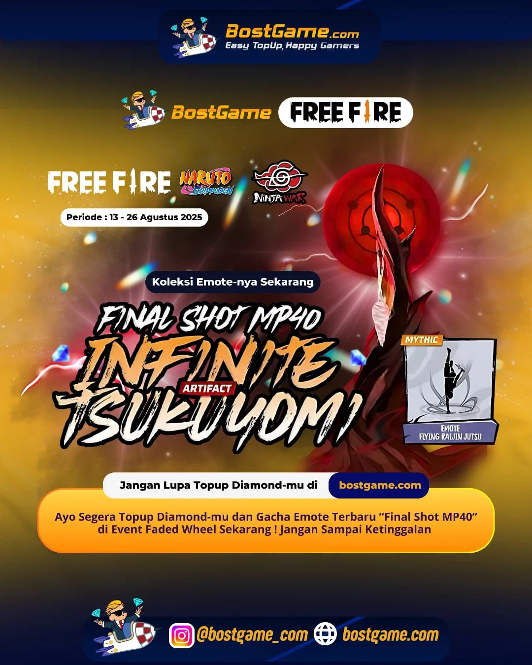 Free Fire : Emote terbaru "Final Shot MP40"