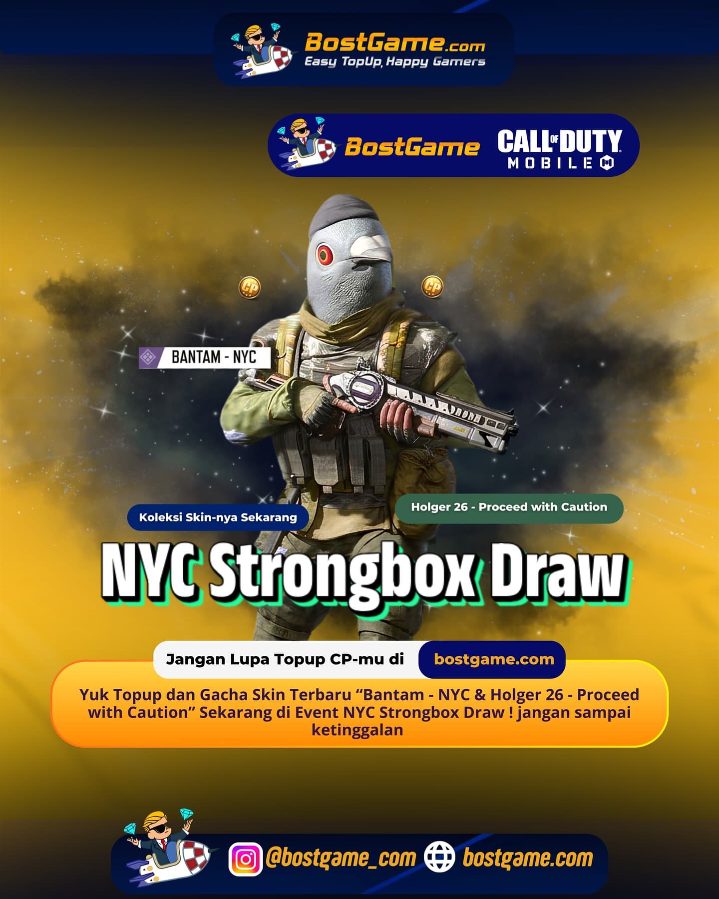 Call Of Duty Mobile : Event NYC Strongbox Draw Telah Hadir Guyss 🕊️