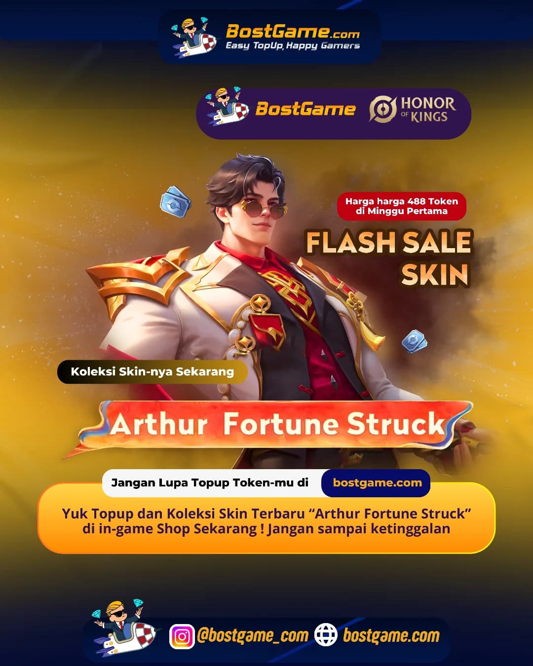 Honor Of Kings : FLASH SALE ALERT! SKIN BARU HADIR SOBAT HOK!