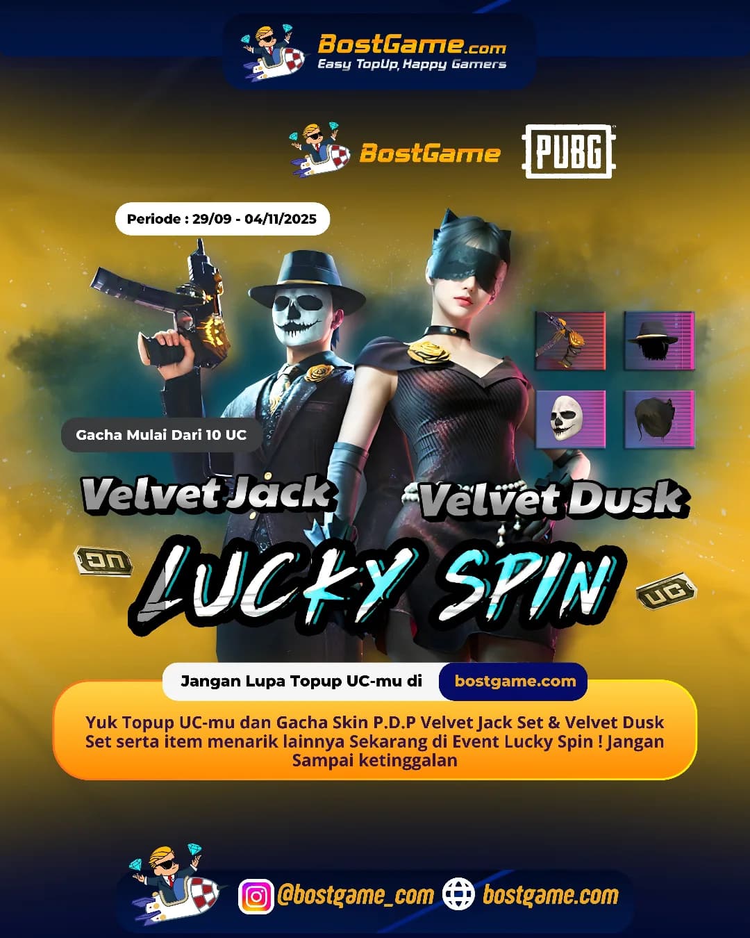 PUBG : Skin P.D.P Velvet Jack Set & Velvet Dusk!!