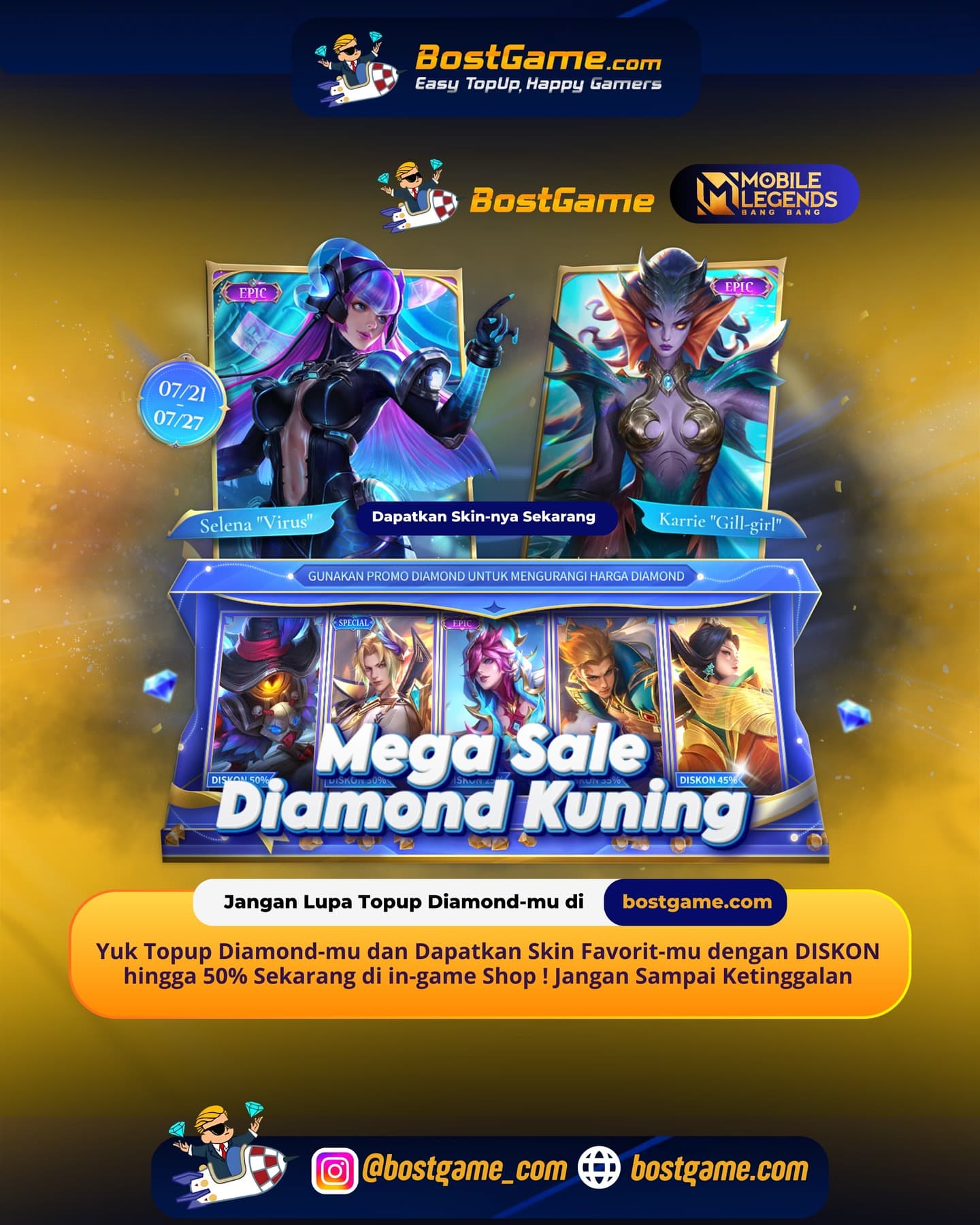 Mobile Legends Bang Bang : MEGA SALE DIAMOND KUNING RESMI DIMULAI! 🔥💛