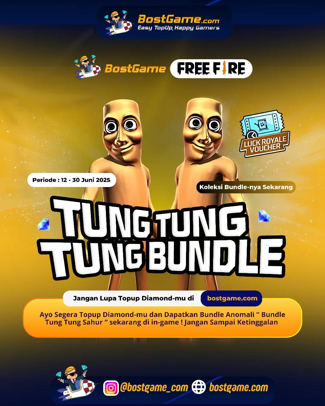 Free Fire : BUNDLE ANOMALI TUNG TUNG TUNG... SAHURR TIME