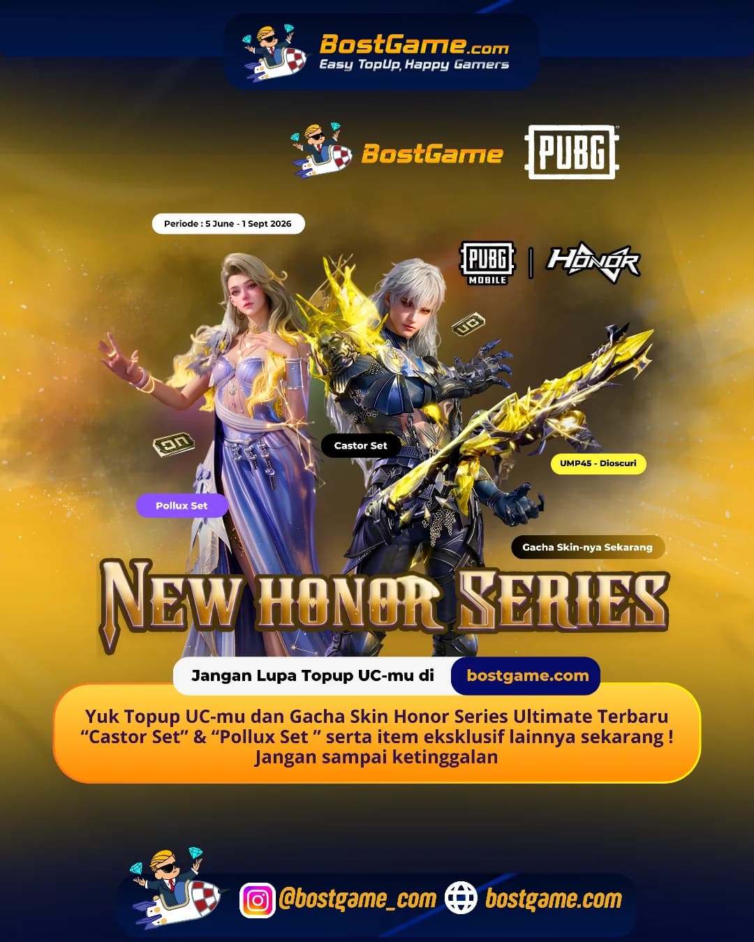 PUBG Mobile : Honor Series Ultimate terbaru kini hadir di PUBG MOBILE  🔥