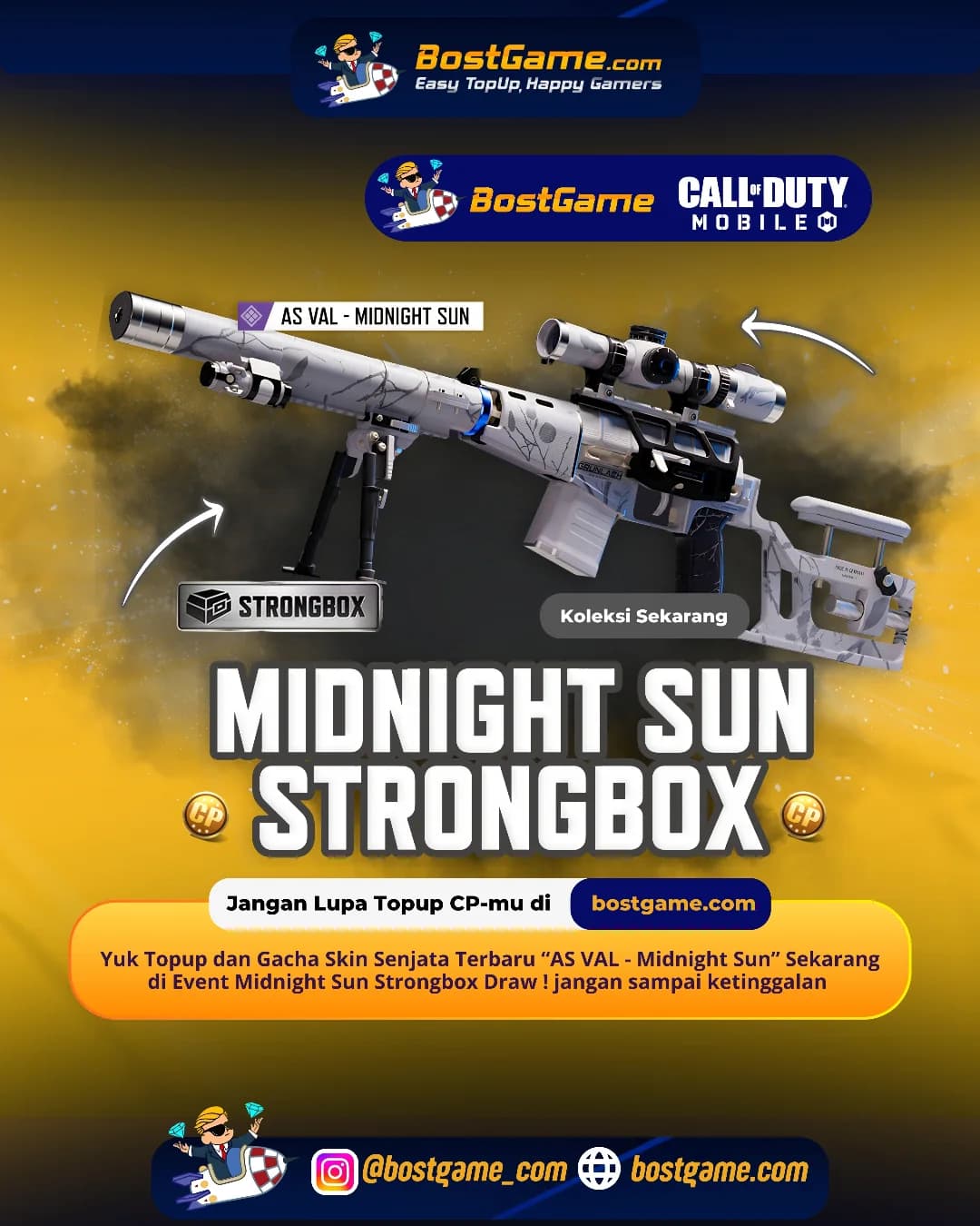 Call Of Duty Mobile : Event Midnight Sun Strongbox Draw Telah Hadir Guyss ☀️