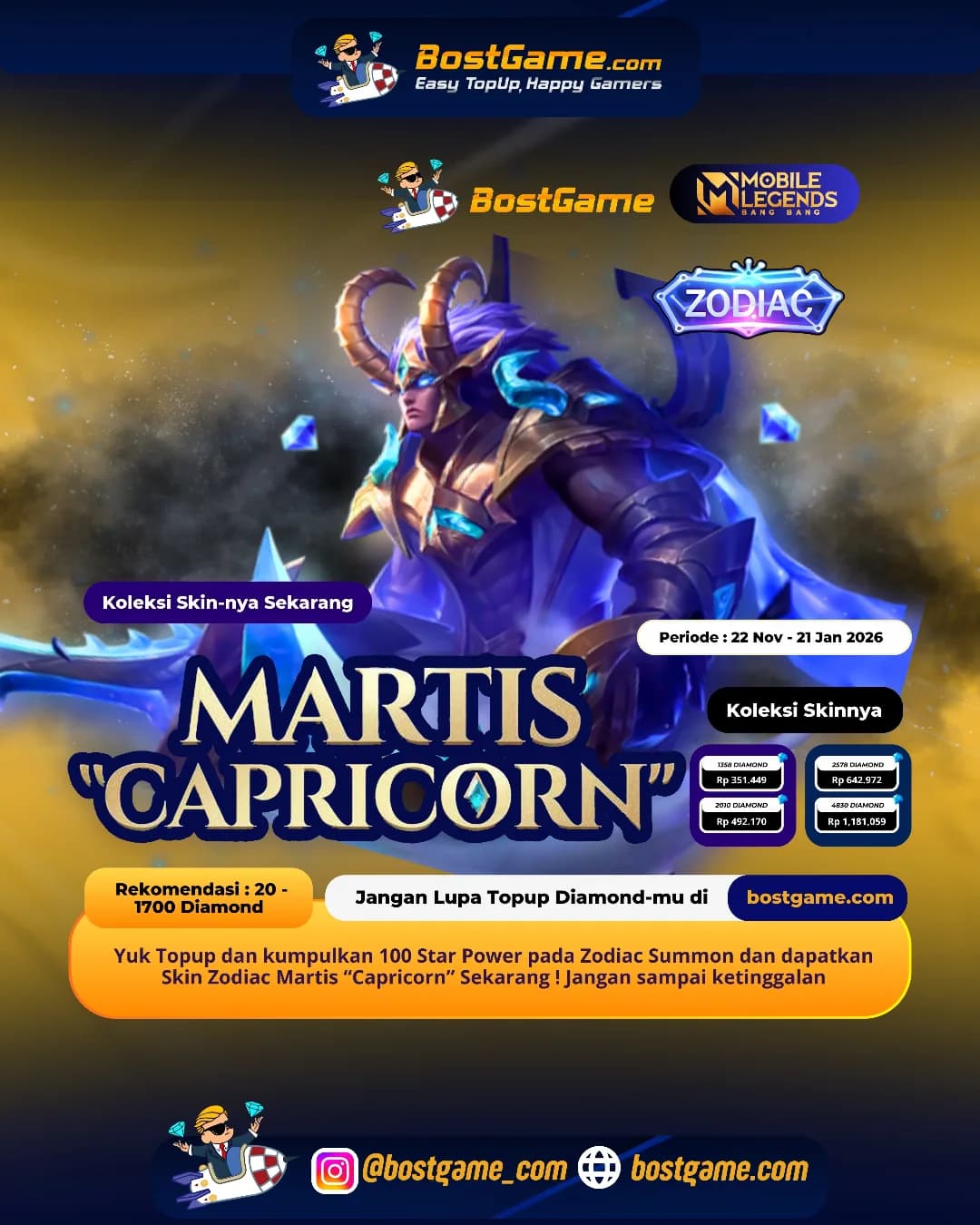 Mobile Legends : Skin Zodiac Martis - “Capricorn" balik lagi!