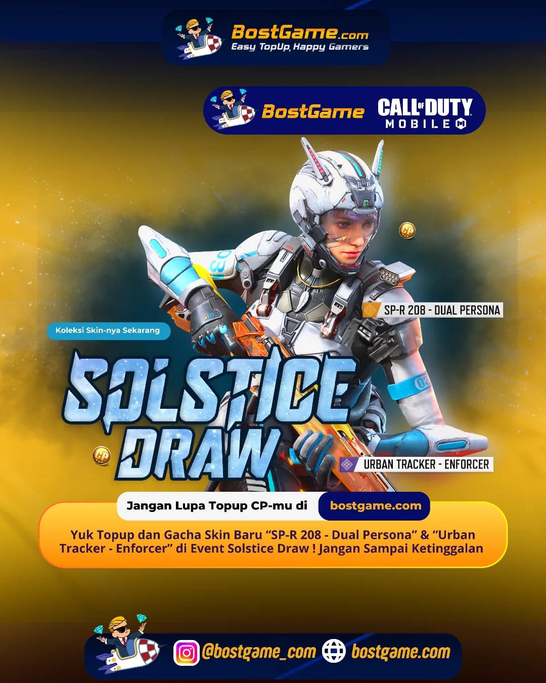 Call Of Duty Mobile : Skin Baru “SP-R 208 - Dual Persona” & “Urban Tracker - Enforcer” 🔥