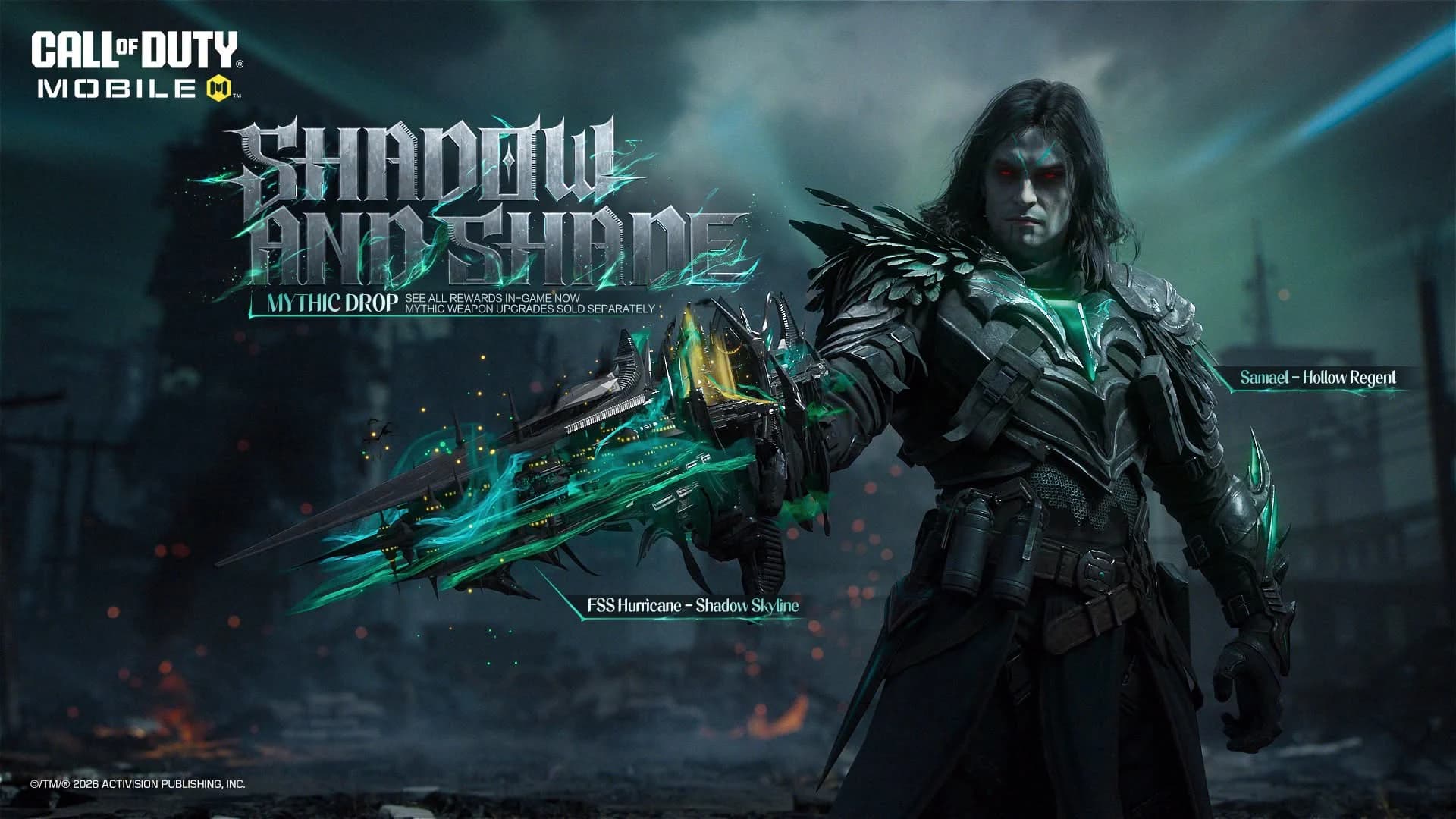 Shadow and Shade Mythic Drop Resmi Hadir di Call of Duty: Mobile, Dapatkan Mythic FSS Hurricane dan Samael – Hollow Regent