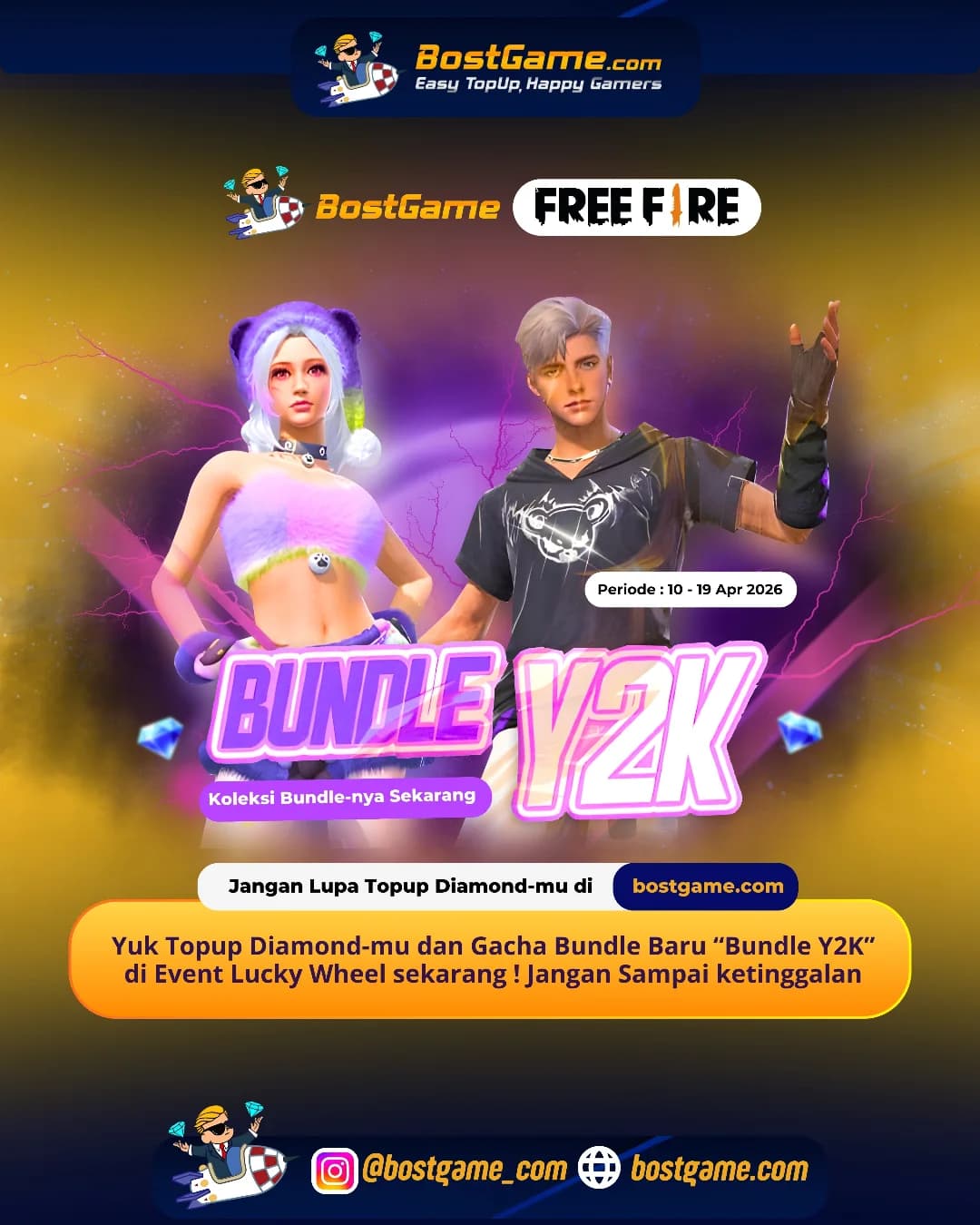 Free Fire : Bundle BARU “Bundle Y2K”!