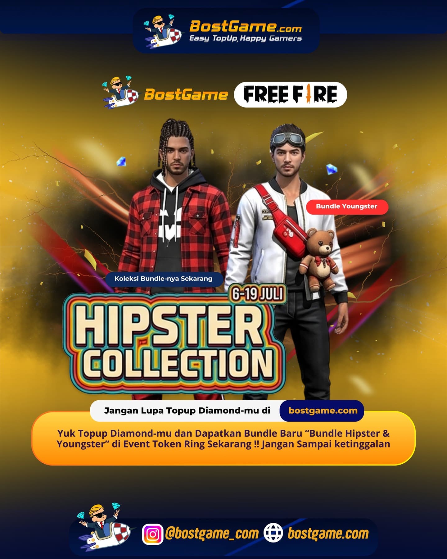 Free Fire : BUNDLE BARU RESMI HADIR!  Periode Event  6 – 19 Juli 2026