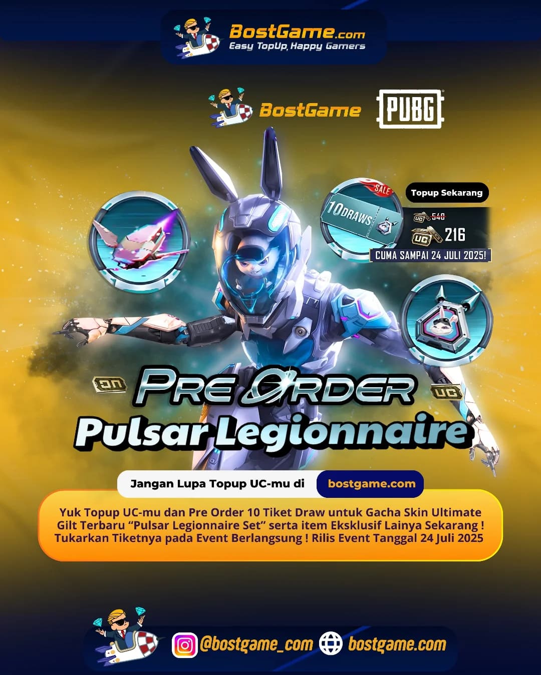 Pubg : EVENT PRE-ORDER Skin Ultimate Gilt TERBARU udah mendarat!!