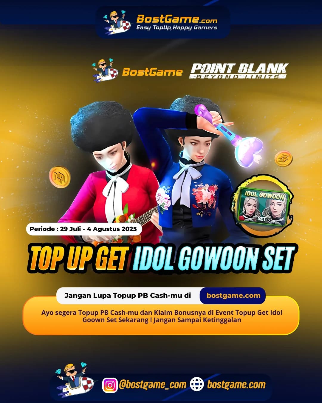 Point Blank : Event Top Up Get Idol Gown Set udah mendarat nihhh!