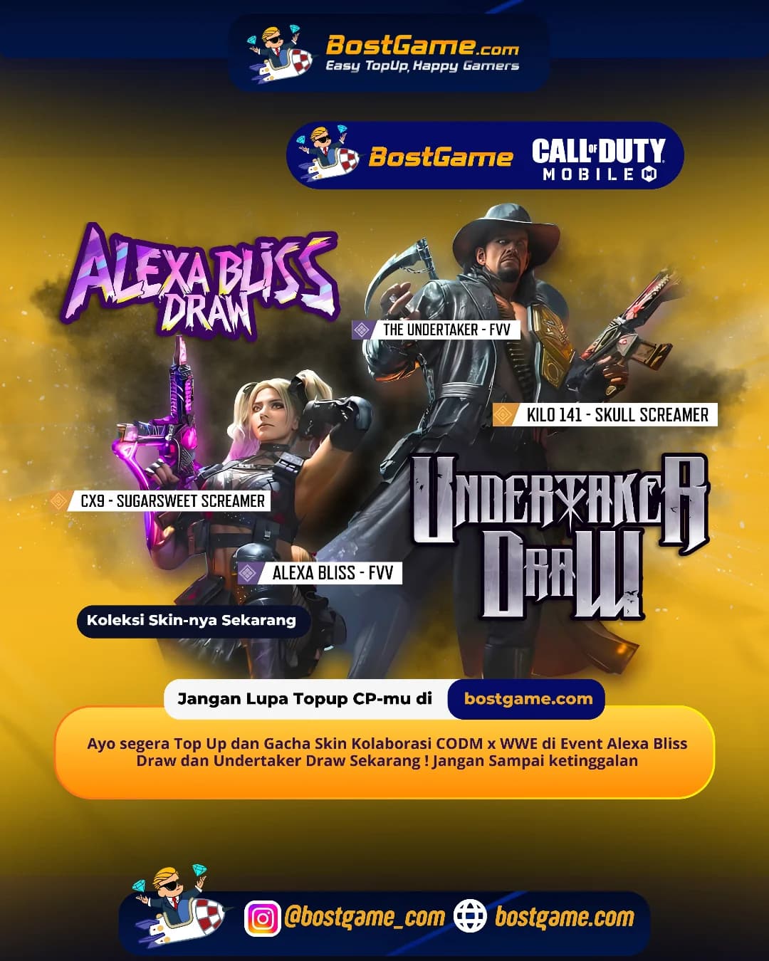 Call Of Duty Mobile : Kolaborasi GOKIL CODM x WWE udah resmi mendarat di arena!