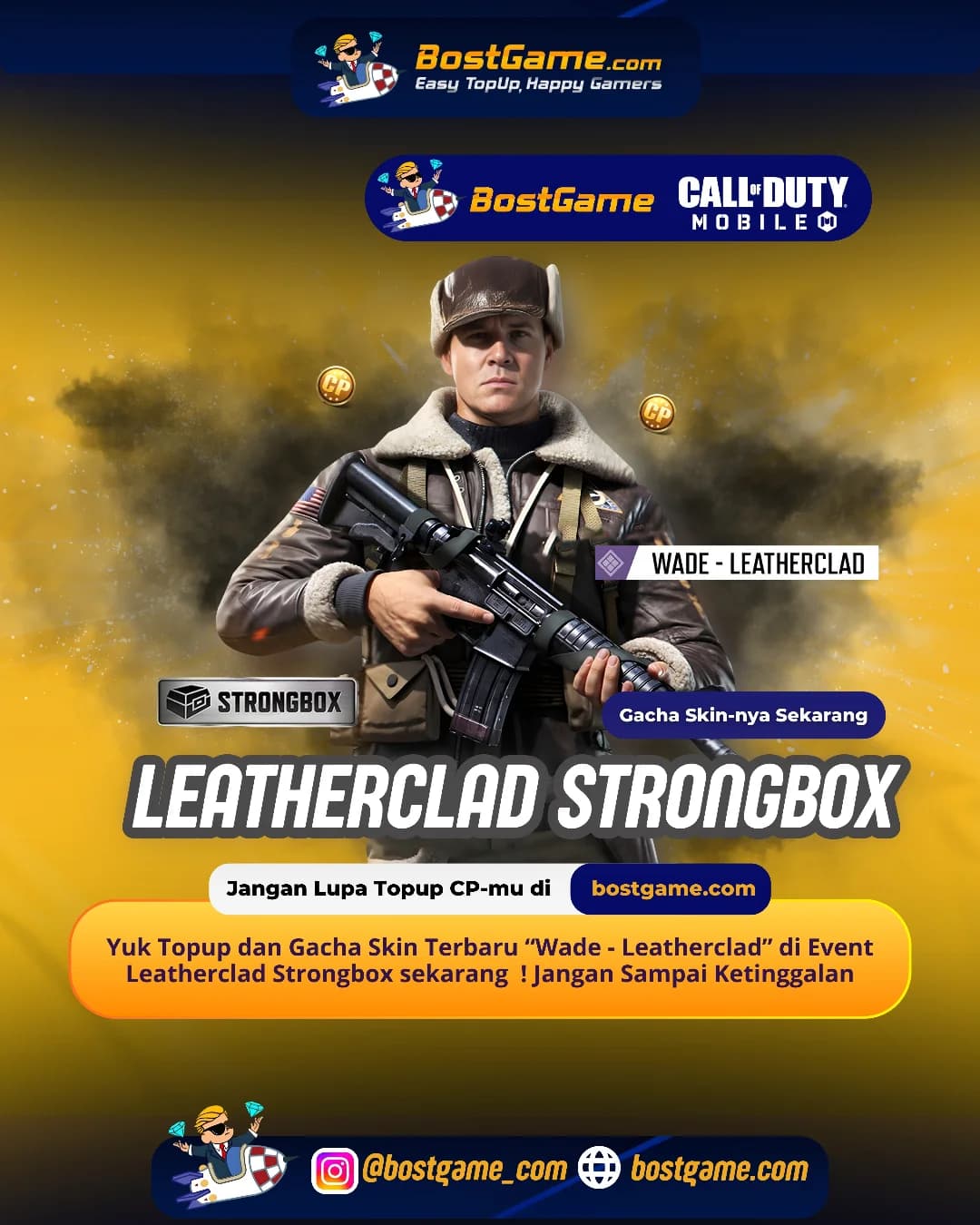 Call Of Duty Mobile : Event Leatherclad Strongbox Telah Hadir Guyss!