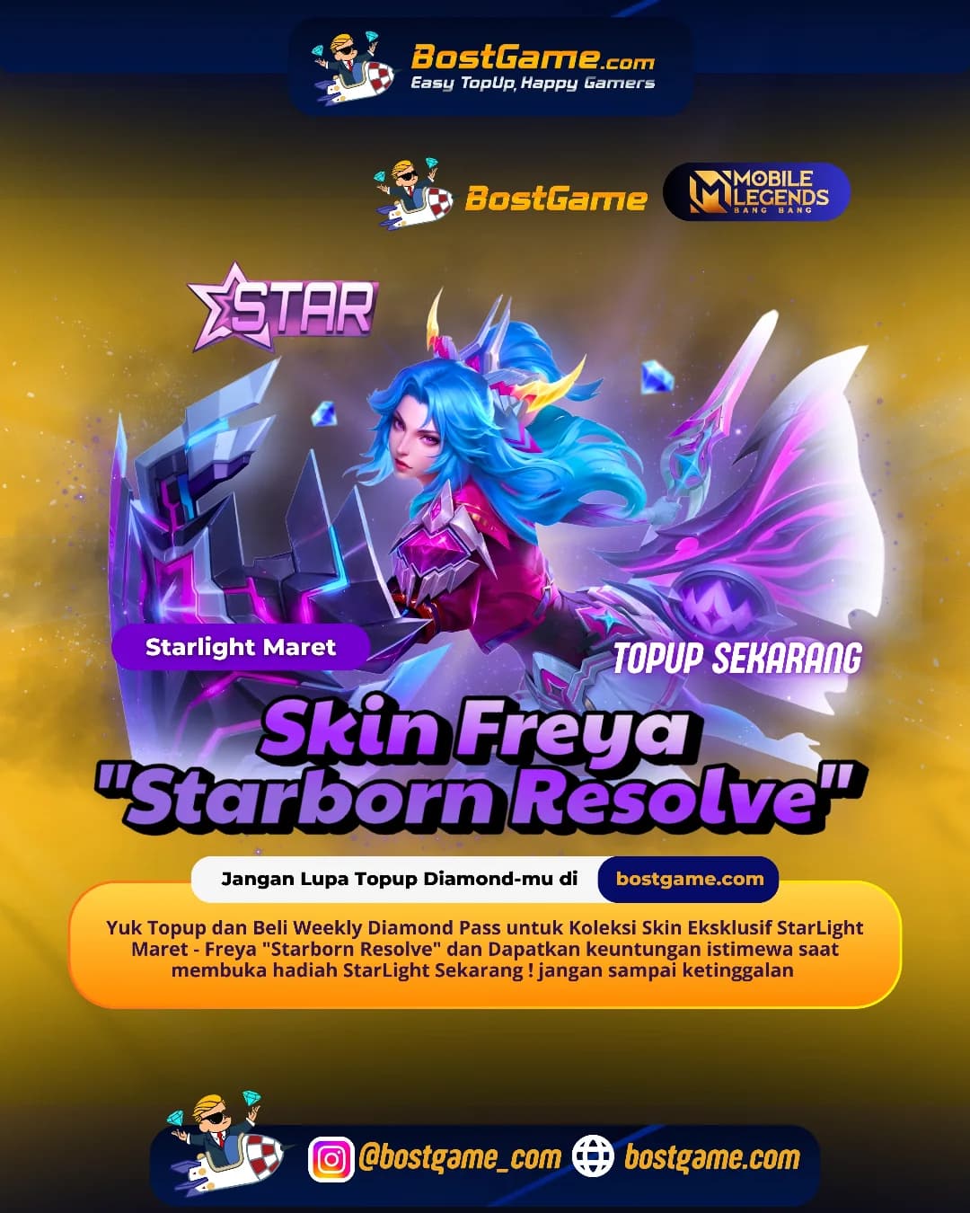 Mobile Legends Bang Bang: Freya – “Starborn Resolve” siap bikin kamu makin savage!