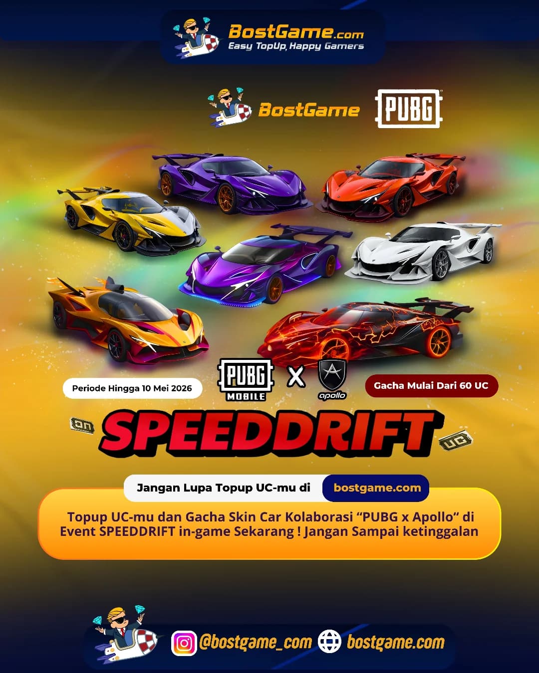 PUBG Mobile : PUBG Mobile × Apollo Automobil siap bikin battleground kamu makin sultan!
