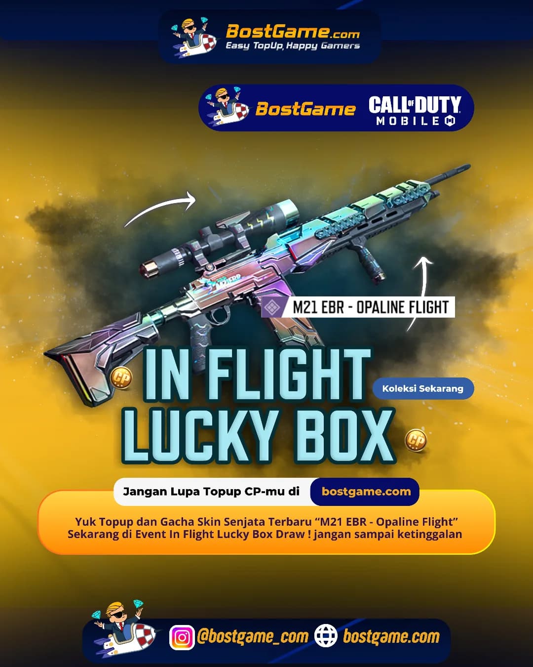 Call Of Duty Mobile : Event In Flight Lucky Box Telah Hadir Guyss ✈️