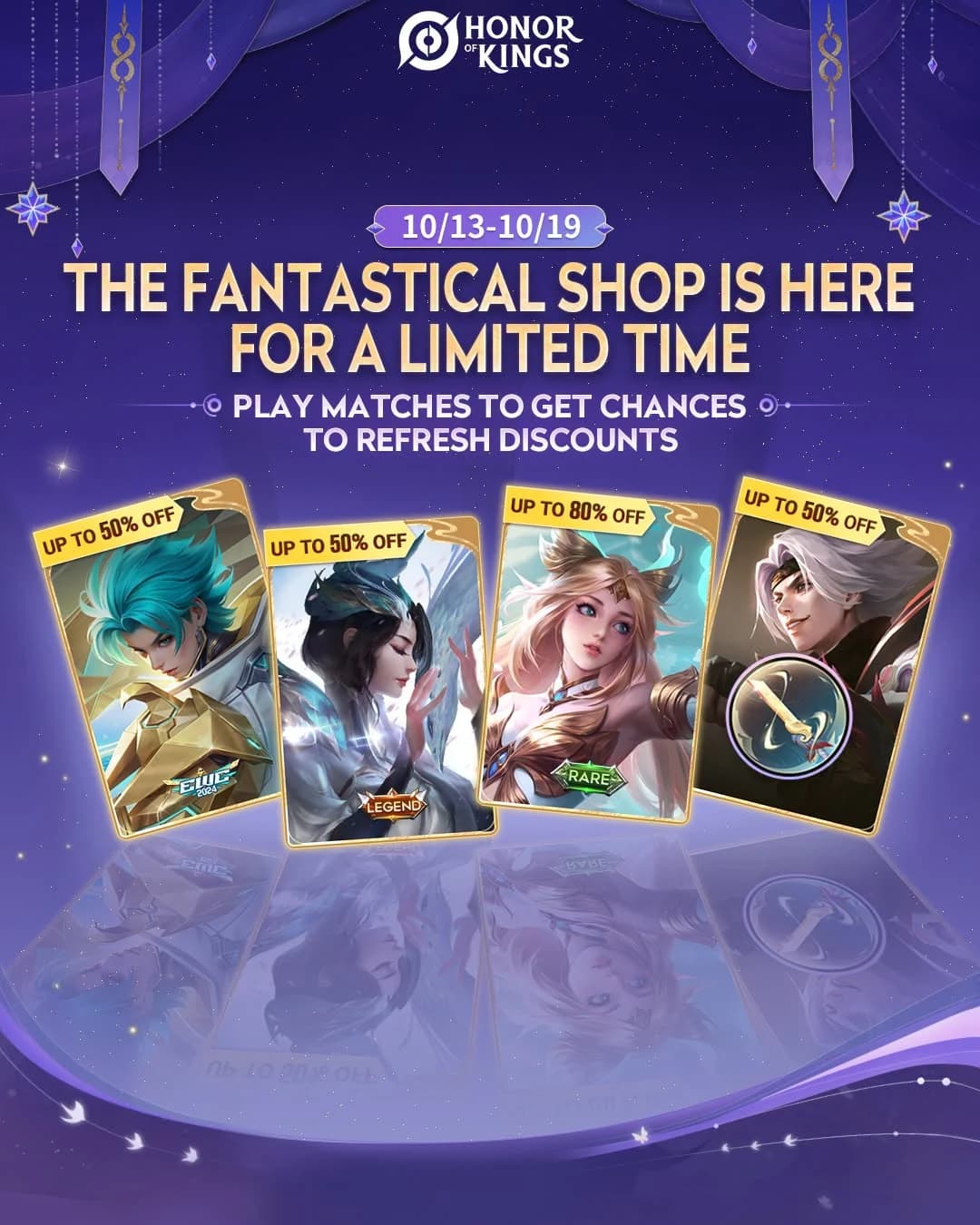 Honor of Kings Buka Fantastical Shop 13–19 Oktober 2026, Diskon Skin hingga 80%