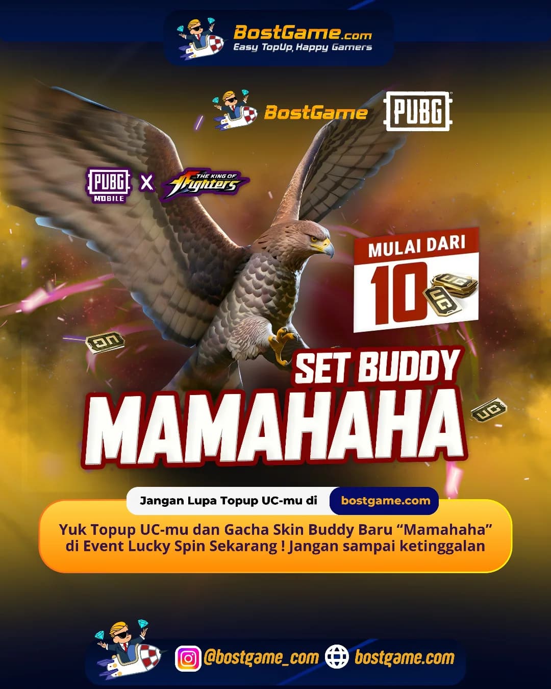 PUBG Mobile: SKIN BUDDY BARU KOLAB PUBG MOBILE × THE KING OF FIGHTERS RESMI HADIR!