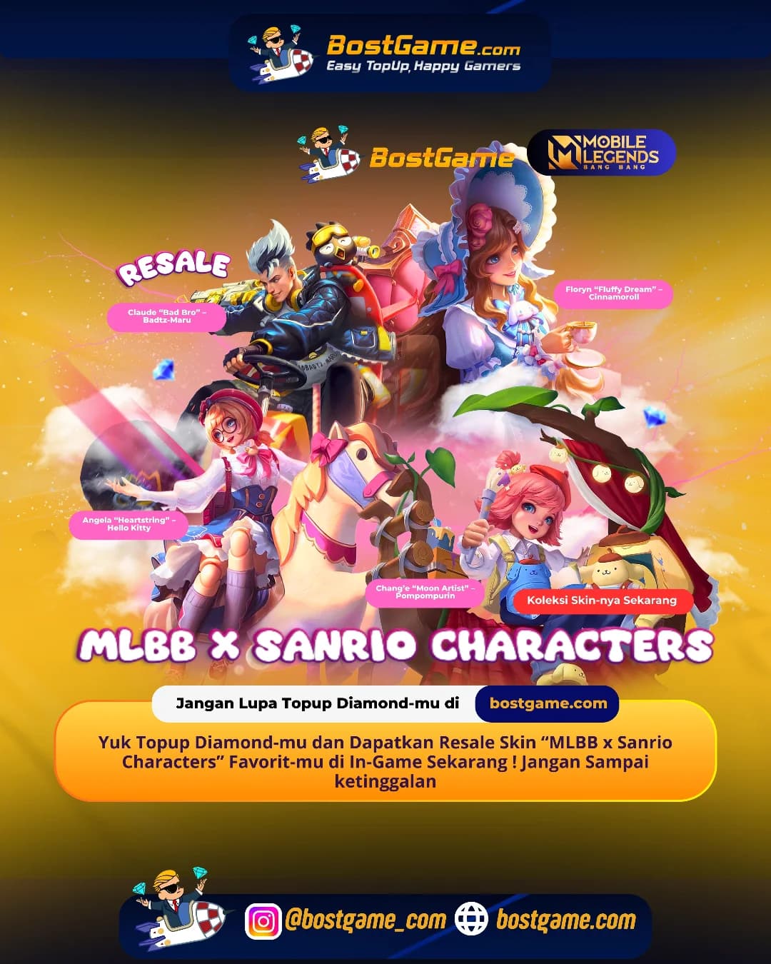 Mobile Legends Bang Bang : MLBB x SANRIO CHARACTERS RESMI KEMBALI HADIR! 🔥