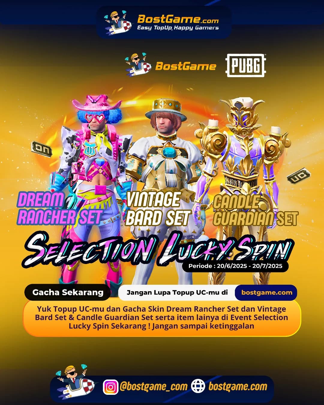 Pubg : Event SELECTION LUCKY SPIN Is Back, Sobat PUBG!