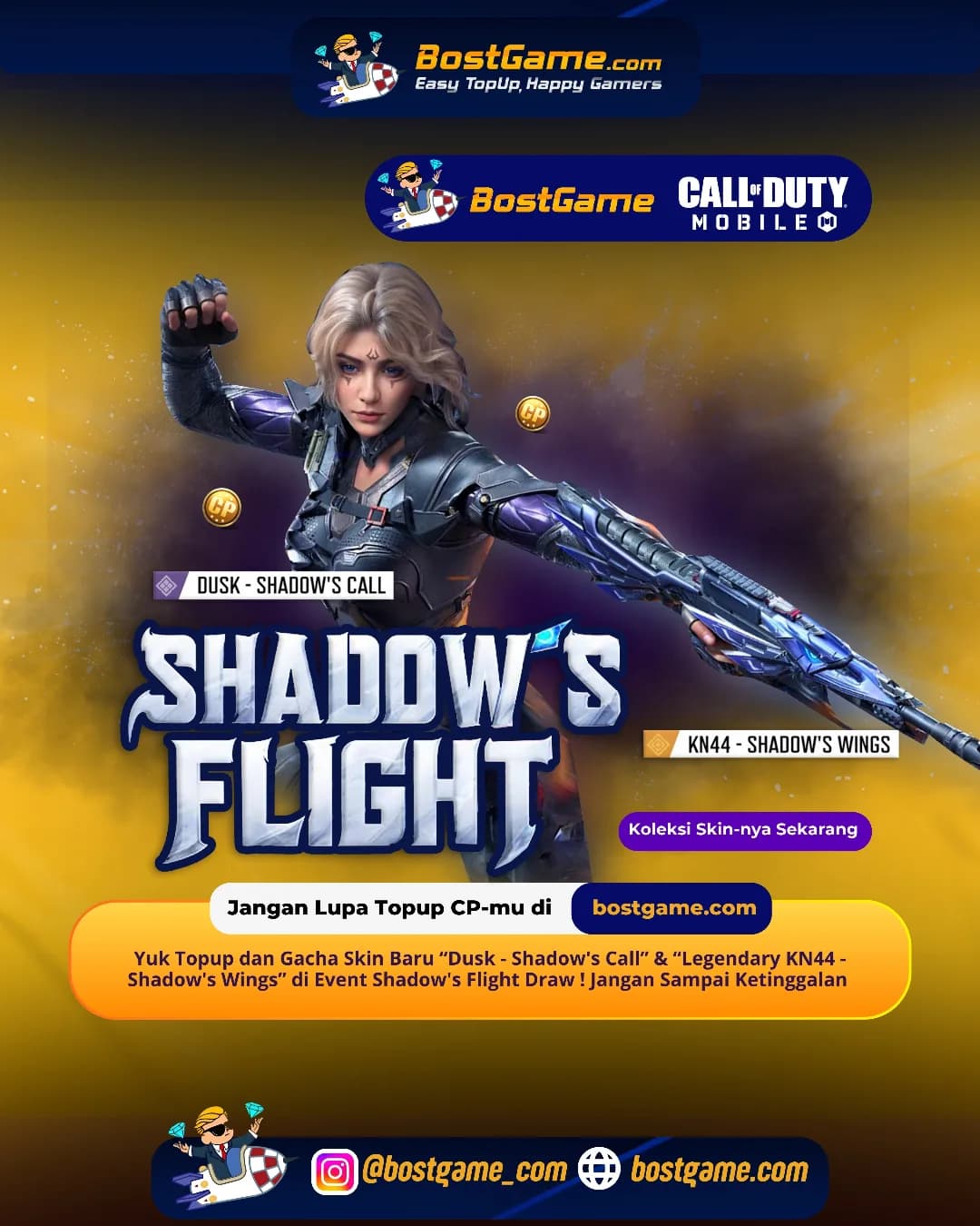 Call Of Duty Mobile : Shadow's Flight Draw Telah Hadir Guyss 🦅