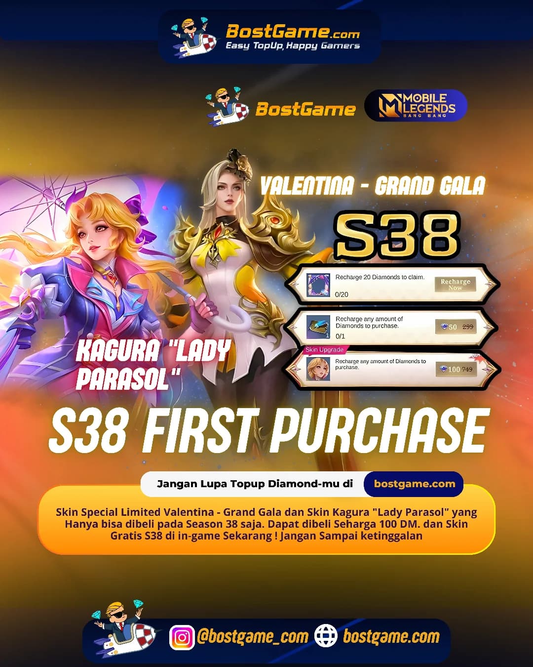 Mobile Legends : First Topup Purchase S38 akhirnya mendarat, gengs! 