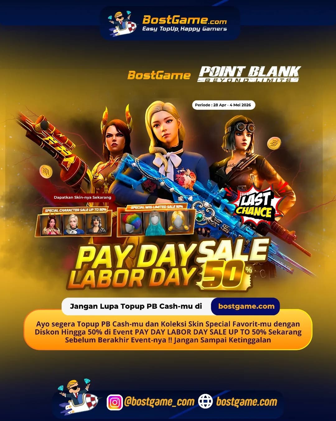 Point Blank : HARI TERAKHIR! BURUAN BORONG! Periode hingga 4 Mei 2026