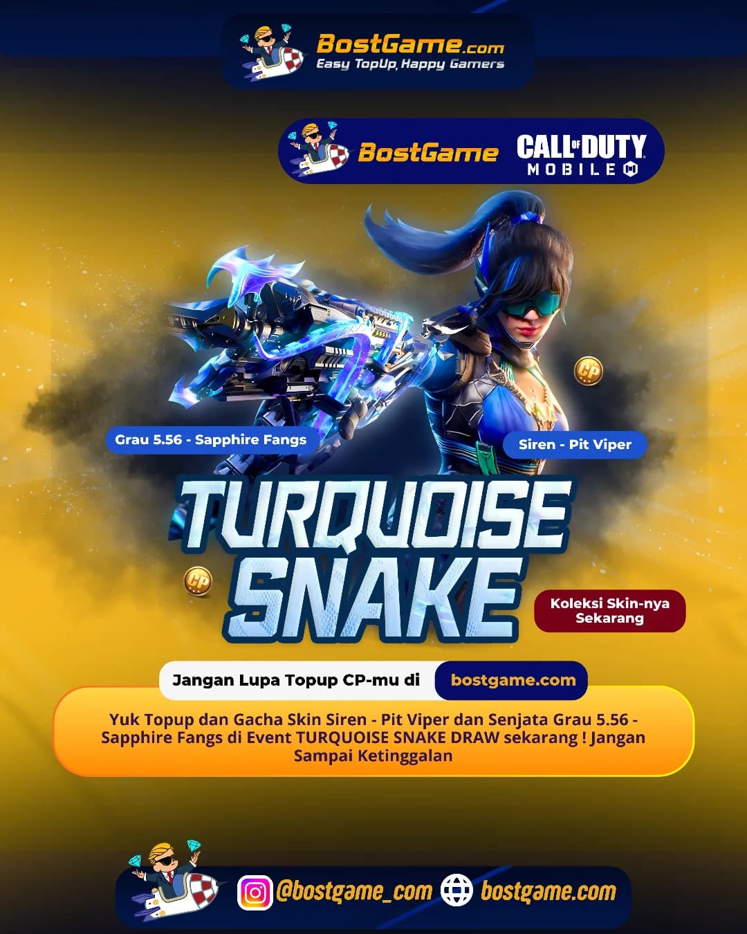 Call Of Duty Mobile: Event TURQUOISE SNAKE DRAW Telah Hadir Guyss