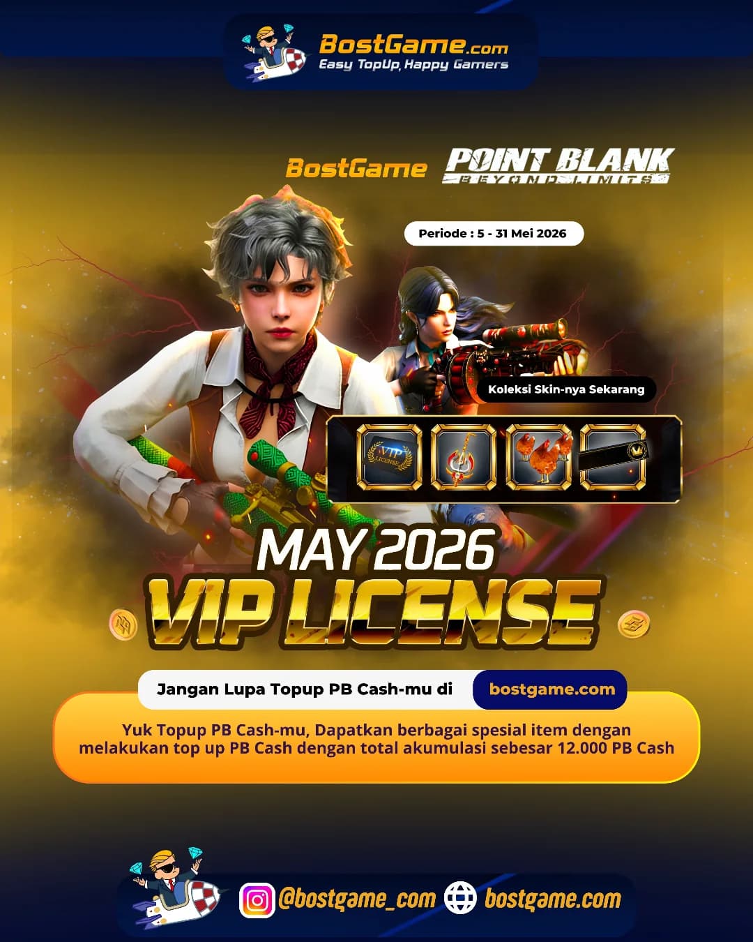Point Blank :  VIP LICENSE Mei 2026 SUDAH HADIR! Periode 5 - 31 Mei 2026